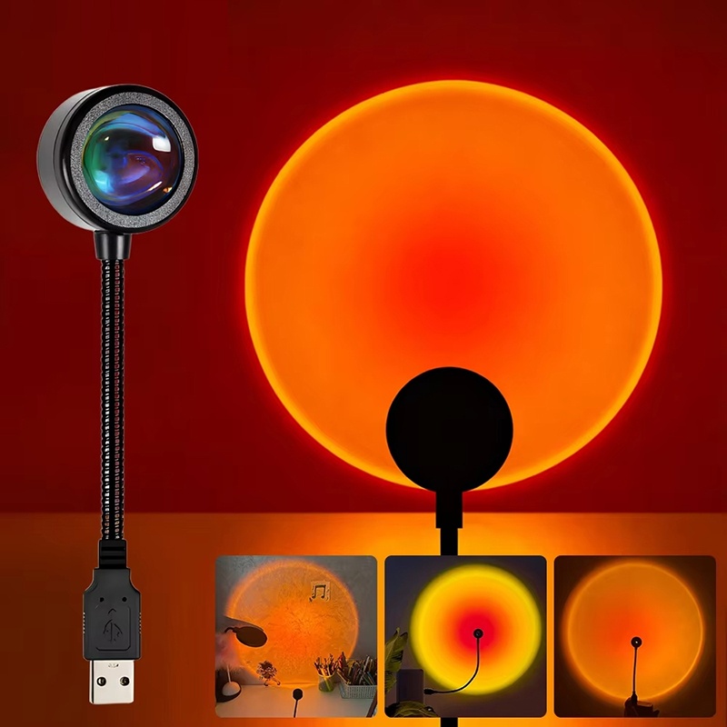 Photography Lighting Background - โคมไฟ USB ไล่เฉดสีสันสดใส ตกแต่งบ้าน ฉากหลังถ่ายภาพ ไฟ