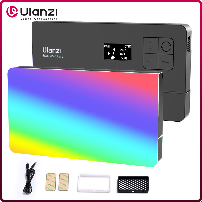 Torjim Rgb Photography Video Lighting - Ulanzi LT002ไฟ LED แฟลชวิดีโอพกพา7นิ้ว, แผงไฟ RGB