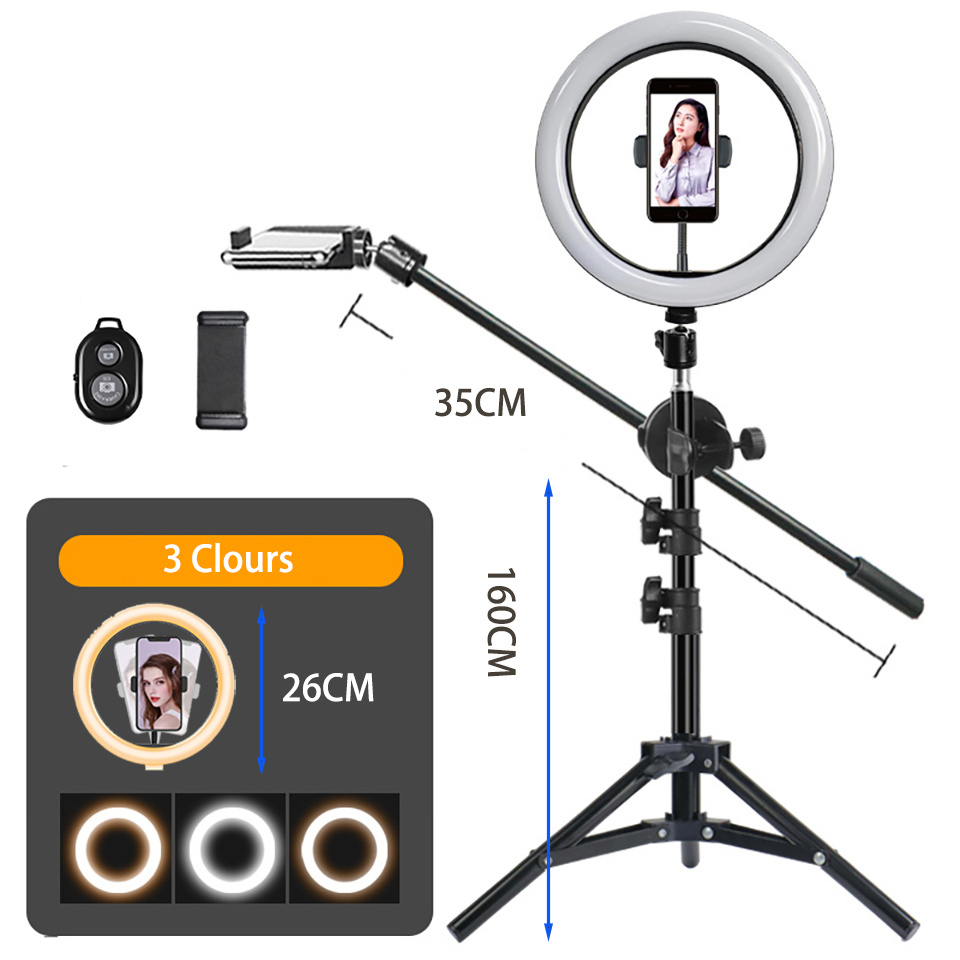 Photography Lighting Studio - ไฟวงแหวน LED สำหรับถ่ายภาพ ขนาด 26 ซม.