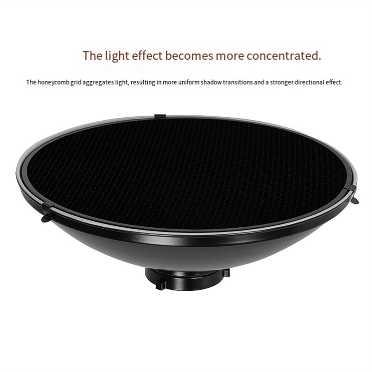 Photography Lighting Portrait - N05R 30cm แผ่นสะท้อนแสงแบบ Beauty Dish พร้อมตะแกรงรังผึ้ง