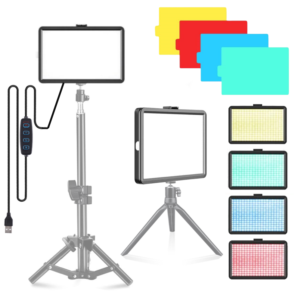 Torjim Rgb Photography Video Lighting - 8 นิ้วสตูดิโอถ่ายภาพ LED 3000-6000 K วิดีโอเติมโคมไฟแผงการถ่ายภาพสําหรับที่ถ่ายทอดสด
