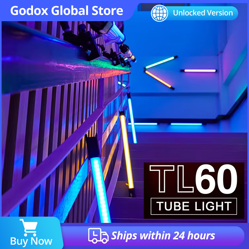 Torjim Rgb Photography Video Lighting - ไฟถ่ายภาพแบบมือถือ Godox TL60 RGB พร้อมรีโมทคอนโทรลผ่านแอพ สำหรับถ่ายภาพ