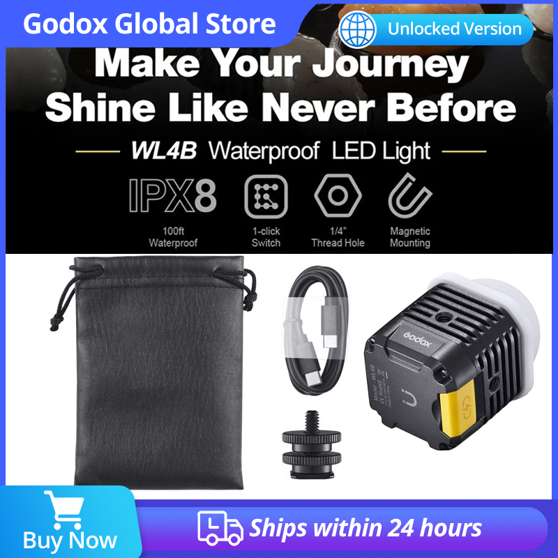Photography Mobile Lighting - ไฟ LED กันน้ำ Godox WL4B 5600K