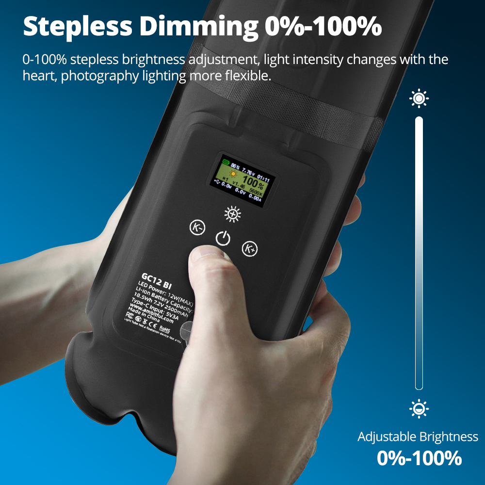 ไฟสตูดิโอพกพา Ambitful GC12 Go - Photography Mobile Lighting บทวิจารณ์และราคา