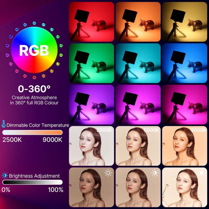 Ulanzi LT002ไฟ LED แฟลชวิดีโอพ - Torjim Rgb Photography Video Lighting บทวิจารณ์และราคา