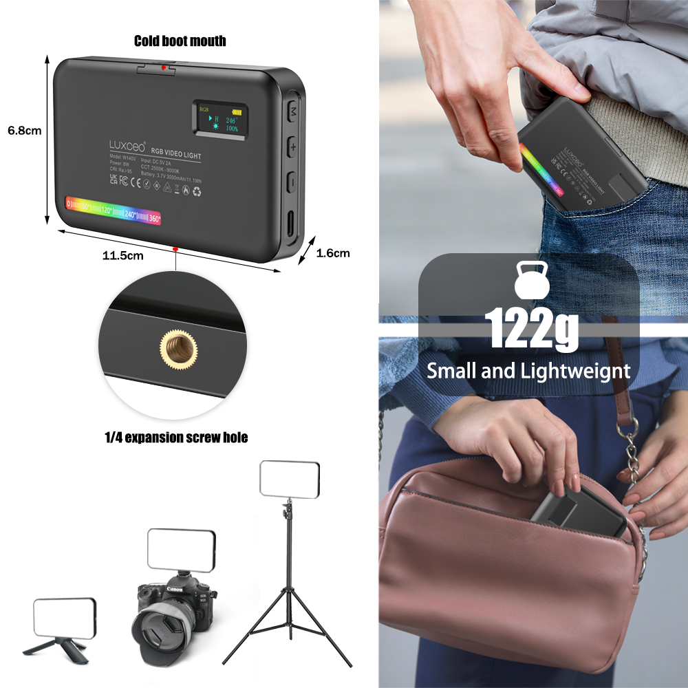 LUXCEO V10 PRO Video Light RGB - Torjim Rgb Photography Video Lighting บทวิจารณ์และราคา