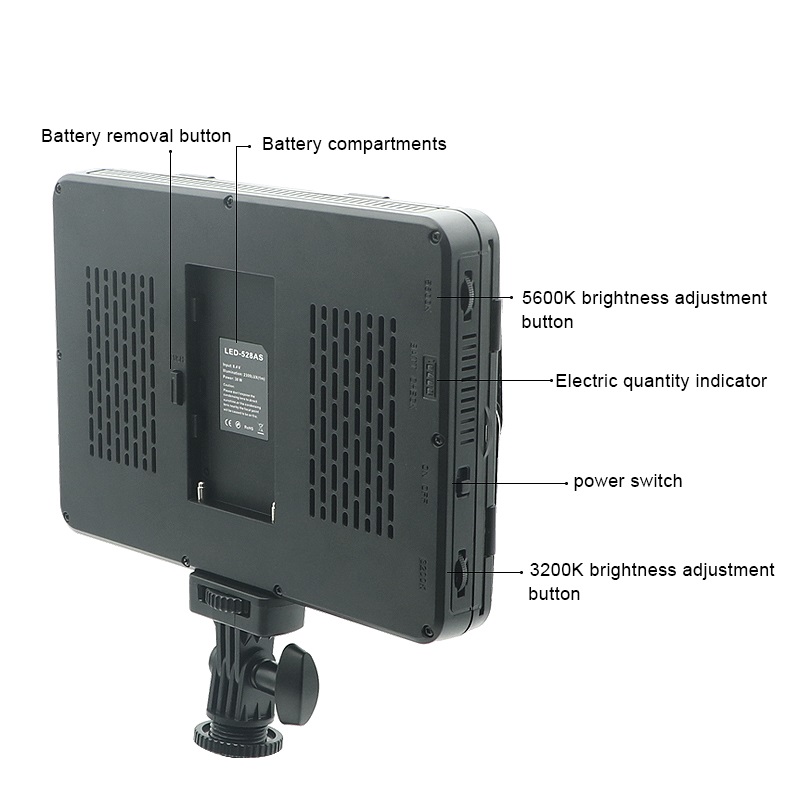 อุปกรณ์ไฟส่องสว่าง LED-528AS 3 - Photography Studio Lighting Set Up บทวิจารณ์และราคา
