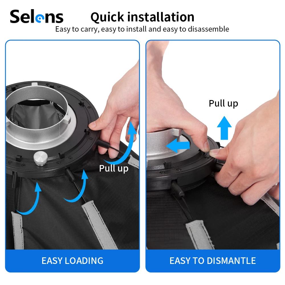 ซอฟต์บ็อกซ์แบบร่ม Selens 82/10 - Photography Studio Lighting Set Up บทวิจารณ์และราคา