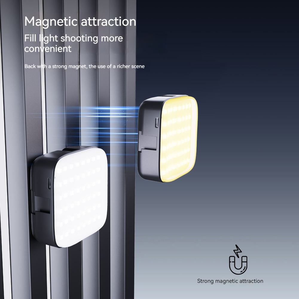 มินิแม่เหล็ก RGB เติมแสงผู้ถือ - Photography Mobile Lighting บทวิจารณ์และราคา