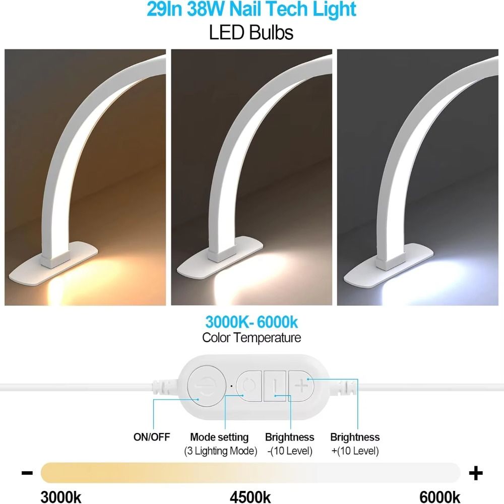 โคมไฟอบเล็บรูปครึ่งวงกลมปรับคว - Photography Lighting No Shadows บทวิจารณ์และราคา