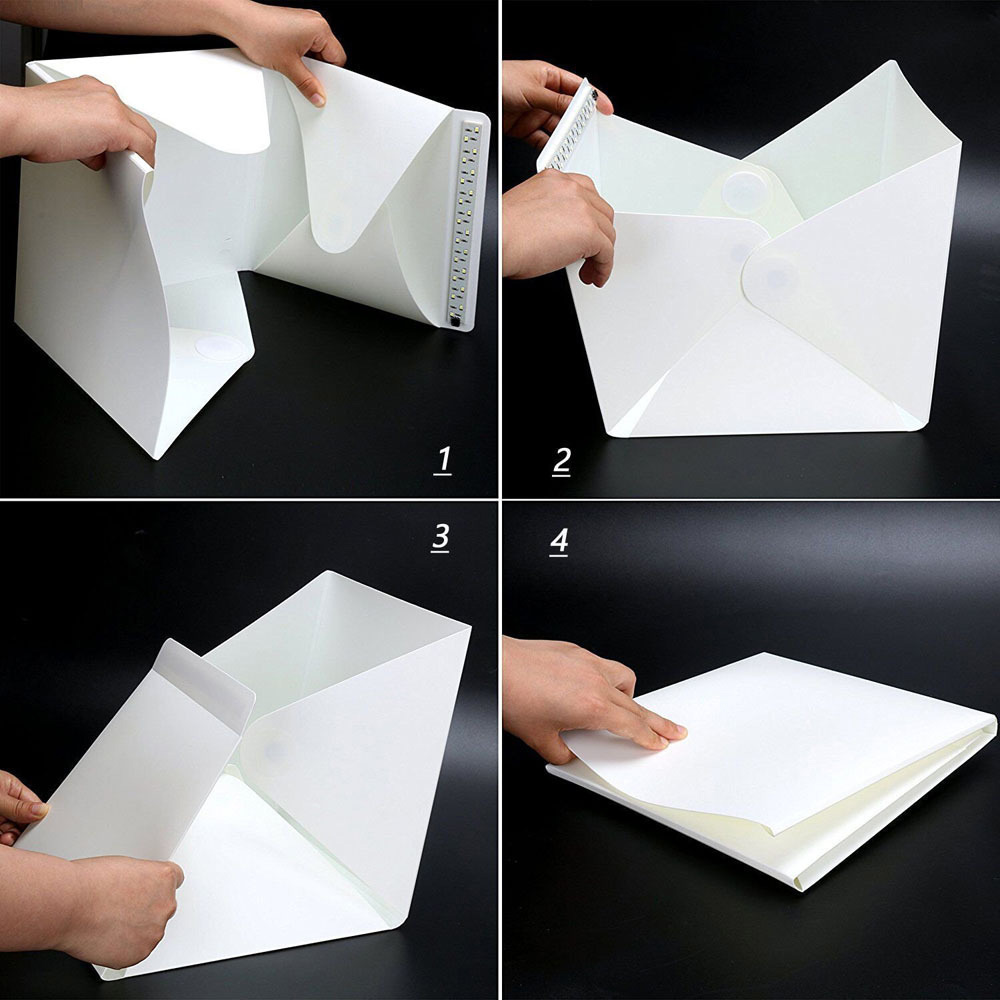 LED กล่องไฟถ่ายภาพสตูดิโอกล่อง - Photography Lighting Background บทวิจารณ์และราคา