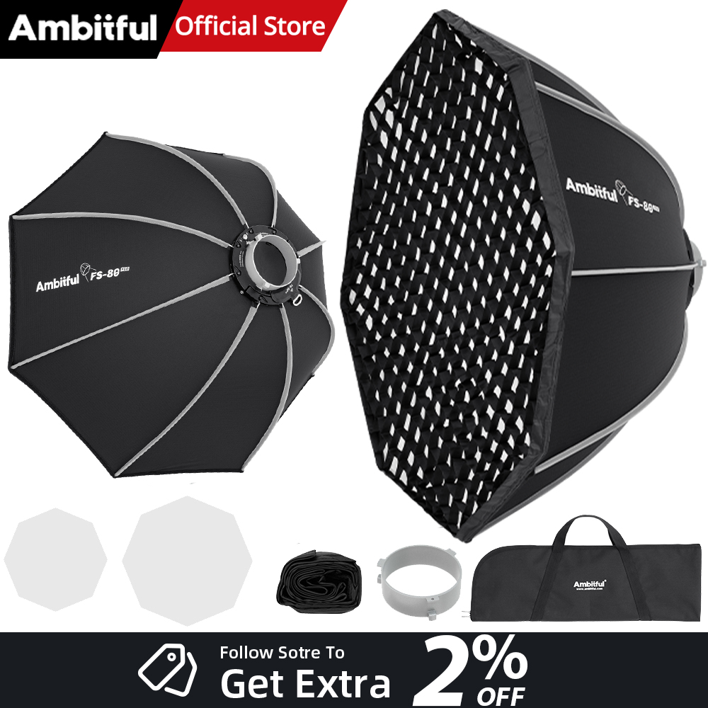 กล่องไฟถ่ายภาพ AMBITFUL FS80PR - Photography Studio Lighting Set Up บทวิจารณ์และราคา