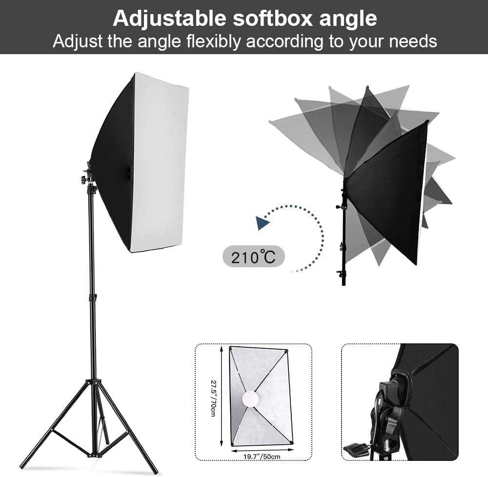 ชุดไฟสตูดิโอซอฟต์บ็อกซ์สำหรับถ - Photography Lighting Portrait บทวิจารณ์และราคา
