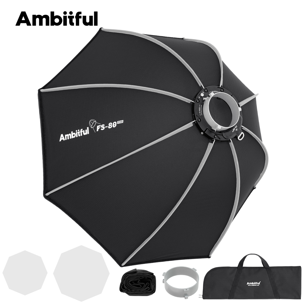 Ambitful FS80PRO ซอฟต์บ็อกซ์ติ - Photography Studio Lighting Set Up บทวิจารณ์และราคา