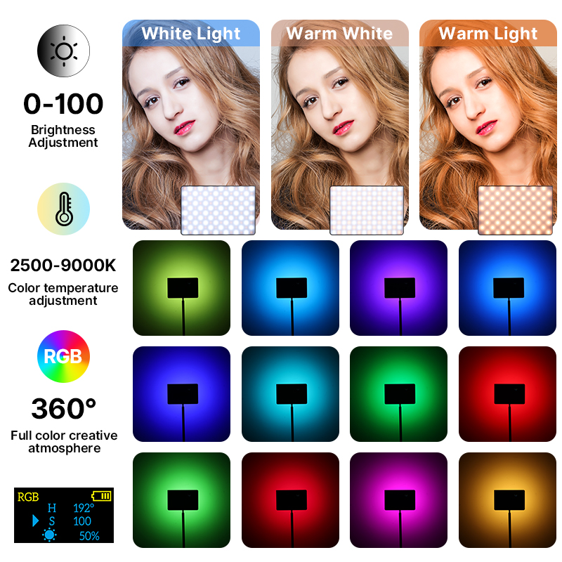 Ulanzi ไฟวิดีโอ RGB 15W LT003แ - Torjim Rgb Photography Video Lighting บทวิจารณ์และราคา