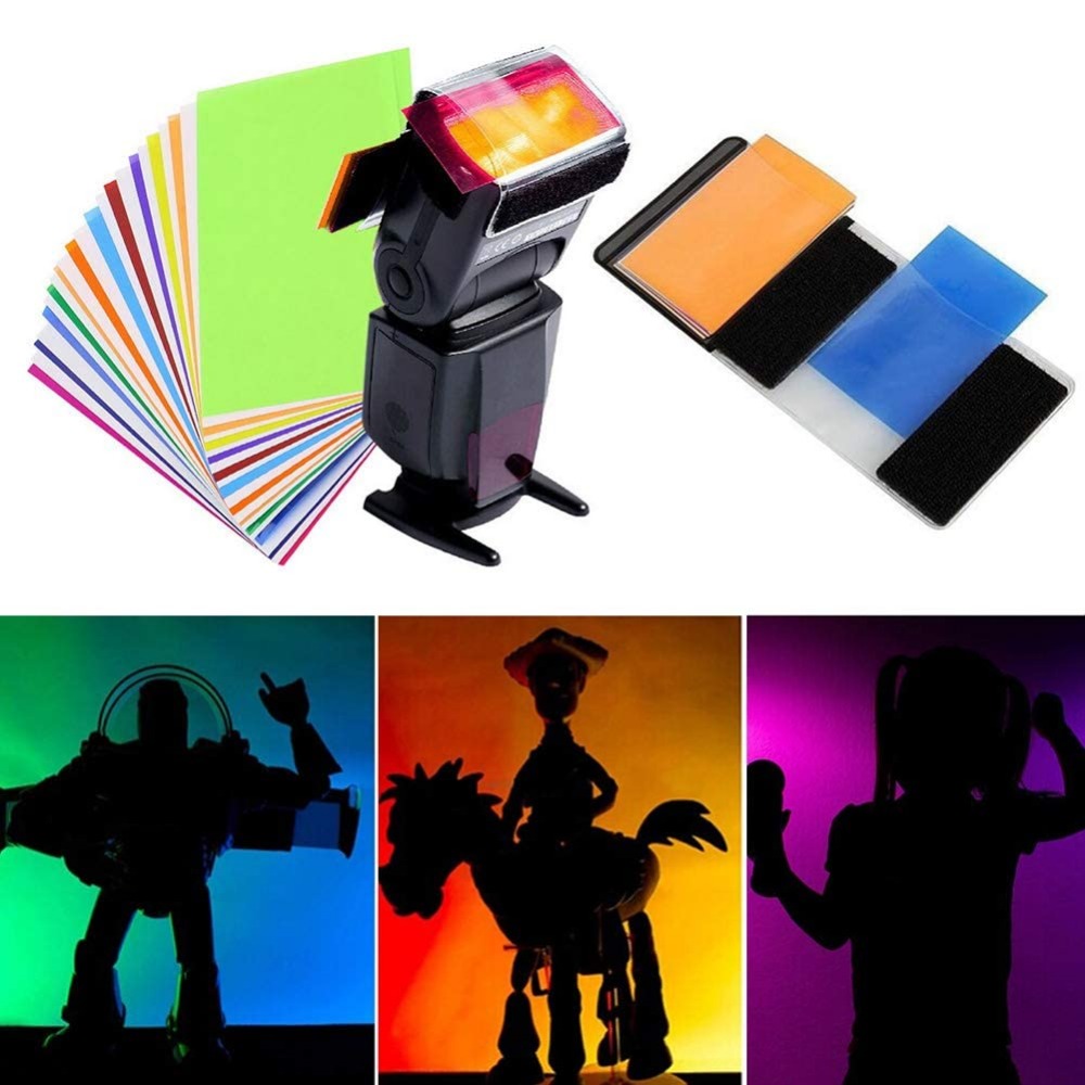 ชุดฟิลเตอร์เจลสำหรับแฟลชกล้อง  - Photography Lighting Portrait บทวิจารณ์และราคา