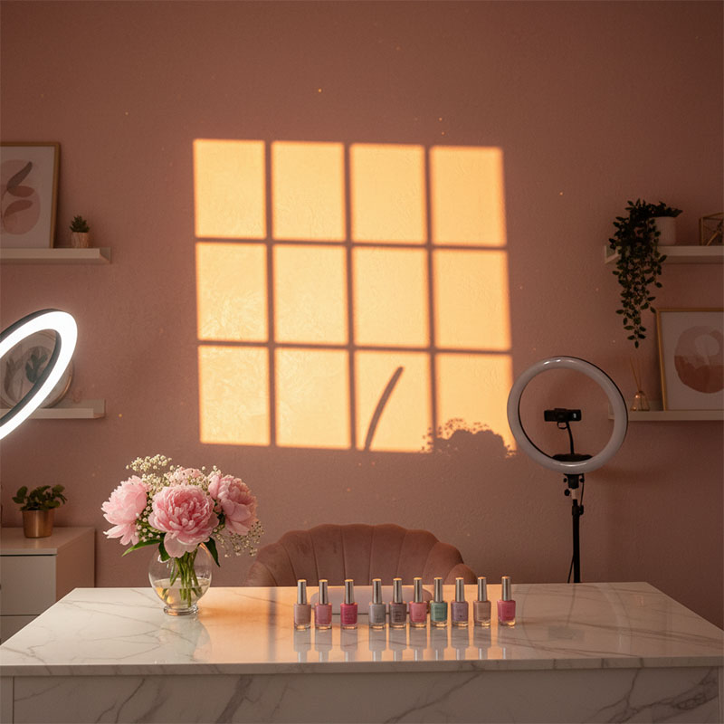 ไฟโปรเจคเตอร์โกโบแบบติดหน้าต่า - Photography Lighting No Shadows บทวิจารณ์และราคา