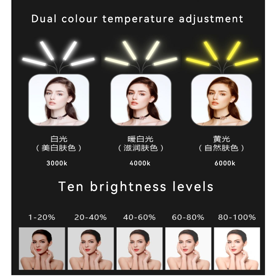 ไฟ LED เงาสองหัว/หัวสี่เหลี่ยม - Photography Lighting No Shadows บทวิจารณ์และราคา