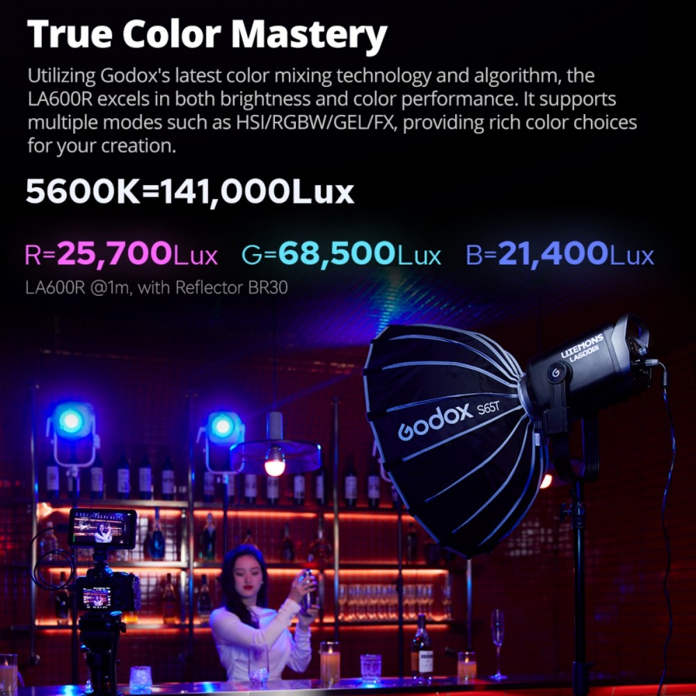 ไฟ LED Godox LITEMONS LA600Bi  - Photography Lighting Portrait บทวิจารณ์และราคา